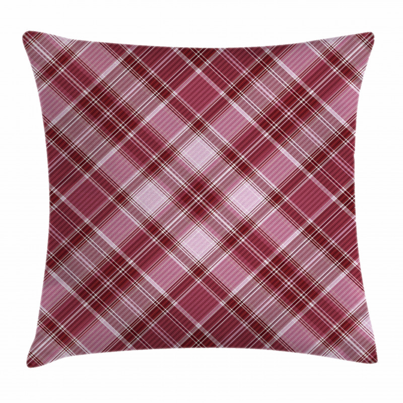 Diagonal Line Rhombus Pillow Cover