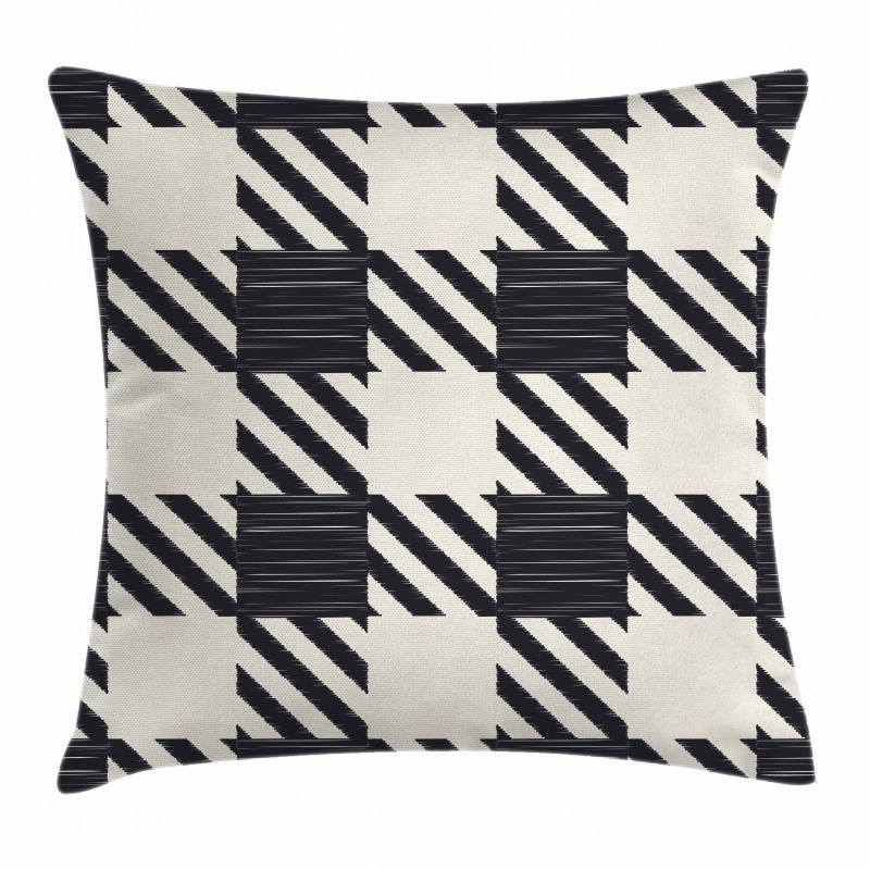 Sketchy Diagonal Stripes Pillow Cover