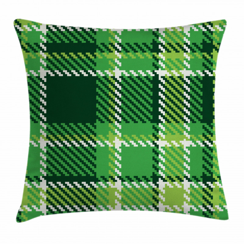 Irish Mosaic Green Pillow Cover