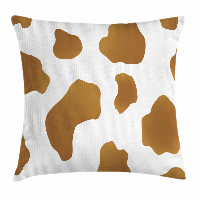Brown Spots on Cow Pillow Cover