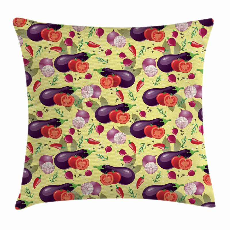 Organic Tasty Eating Pillow Cover