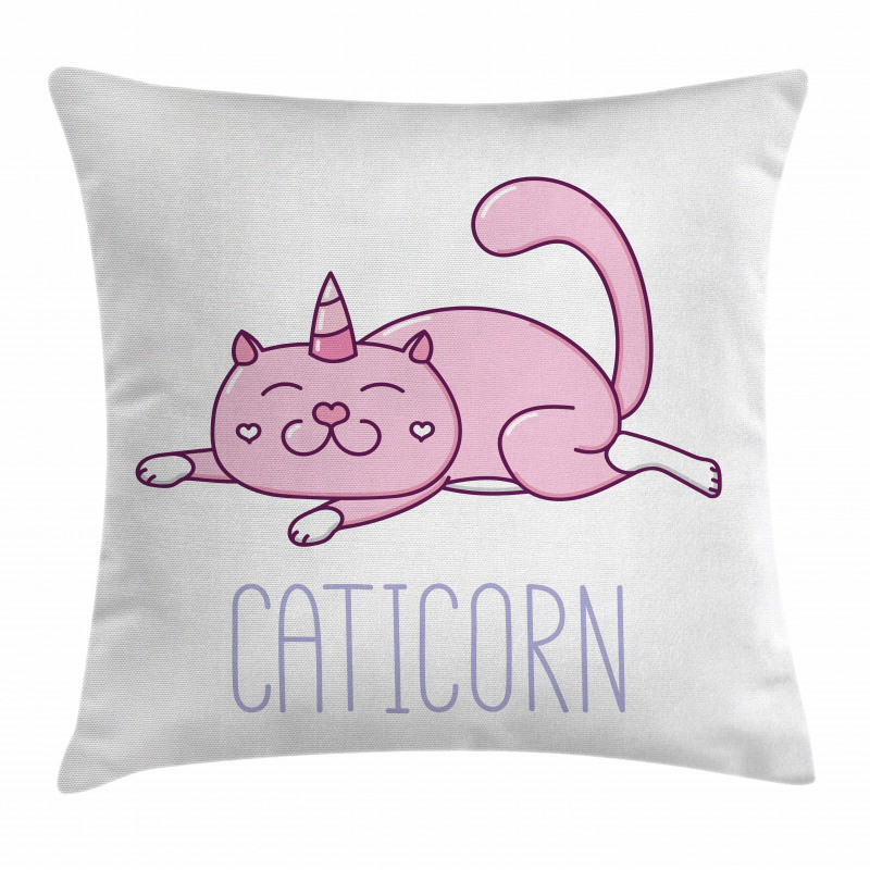Pink Funny Mascot Pillow Cover