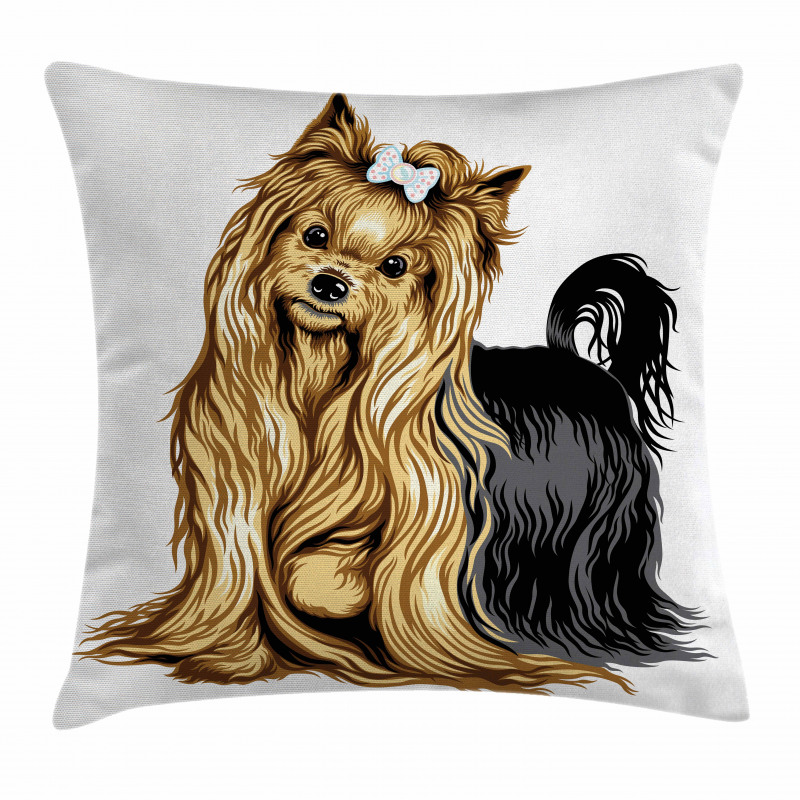 Long Haired Domestic Pet Pillow Cover