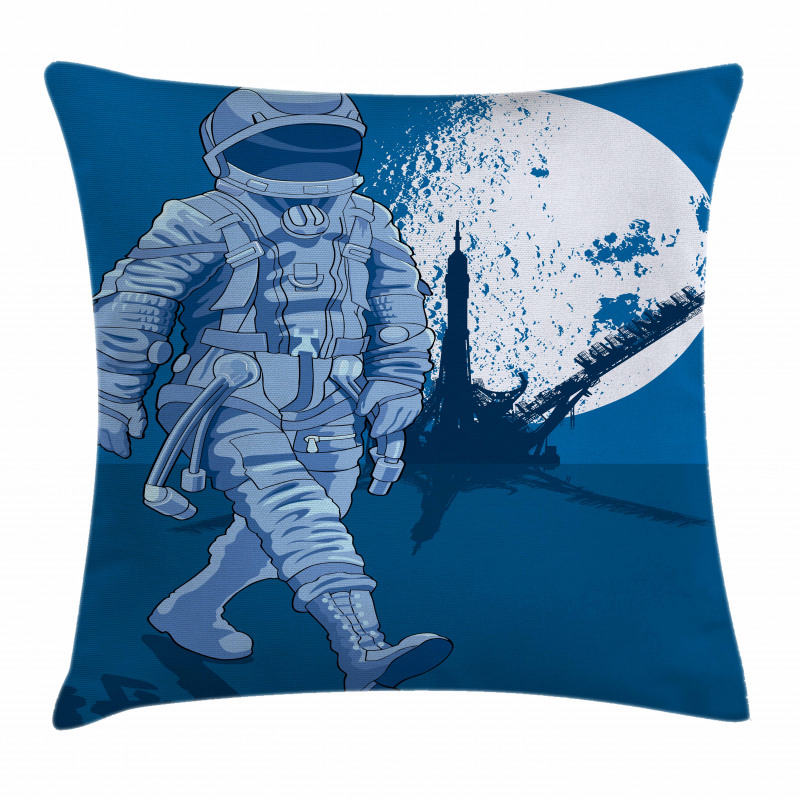 Walking on the Moon Pillow Cover