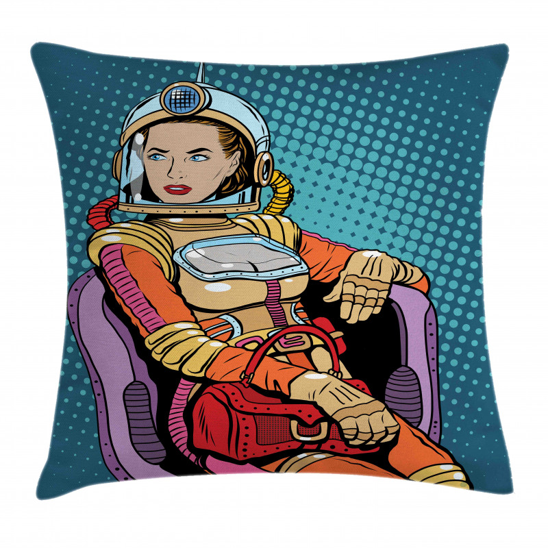 Space Lady Purse Pillow Cover