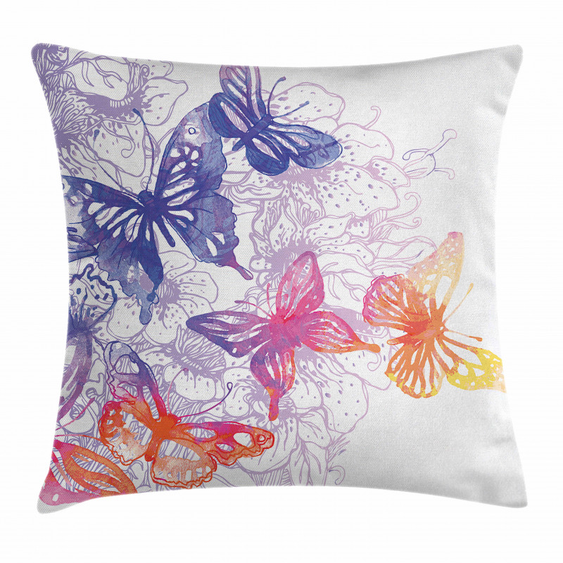 Fantasy Butterflies Pillow Cover