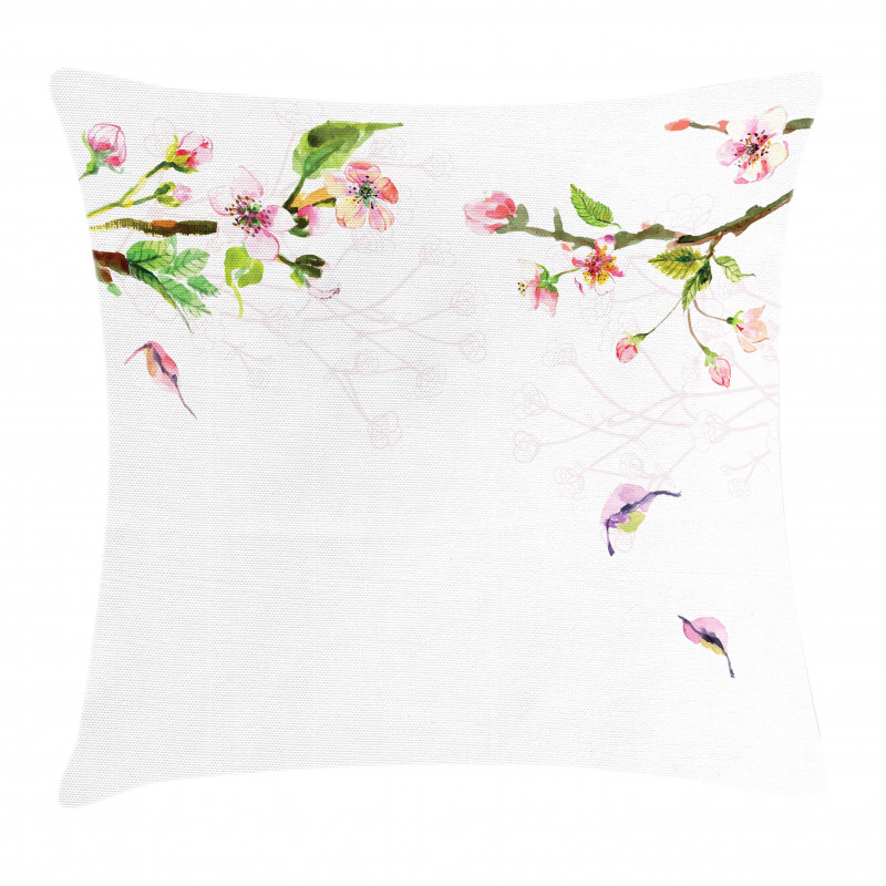 Apple Tree in Spring Pillow Cover