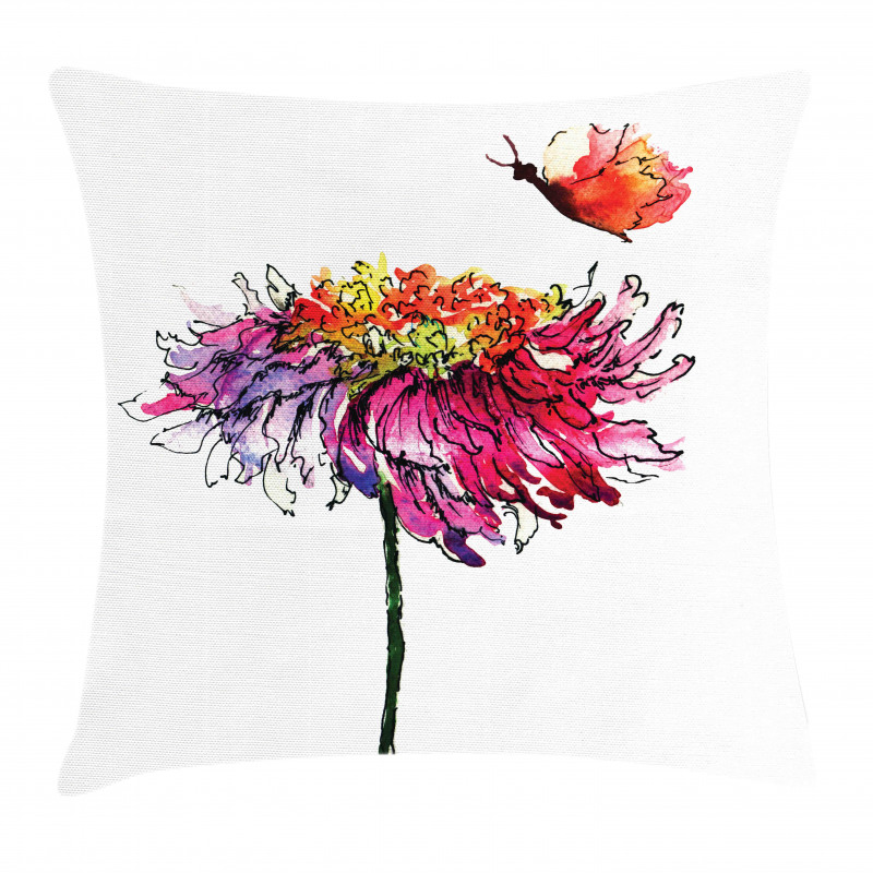 Chrysanthemum Flower Pillow Cover