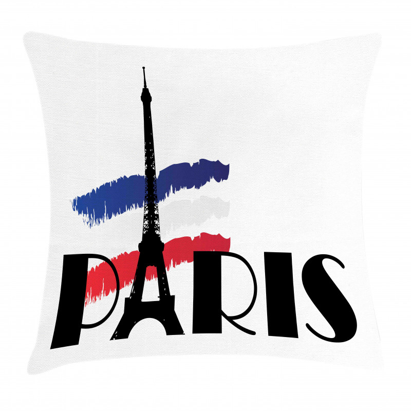 Paris Eiffel Tower Image Pillow Cover