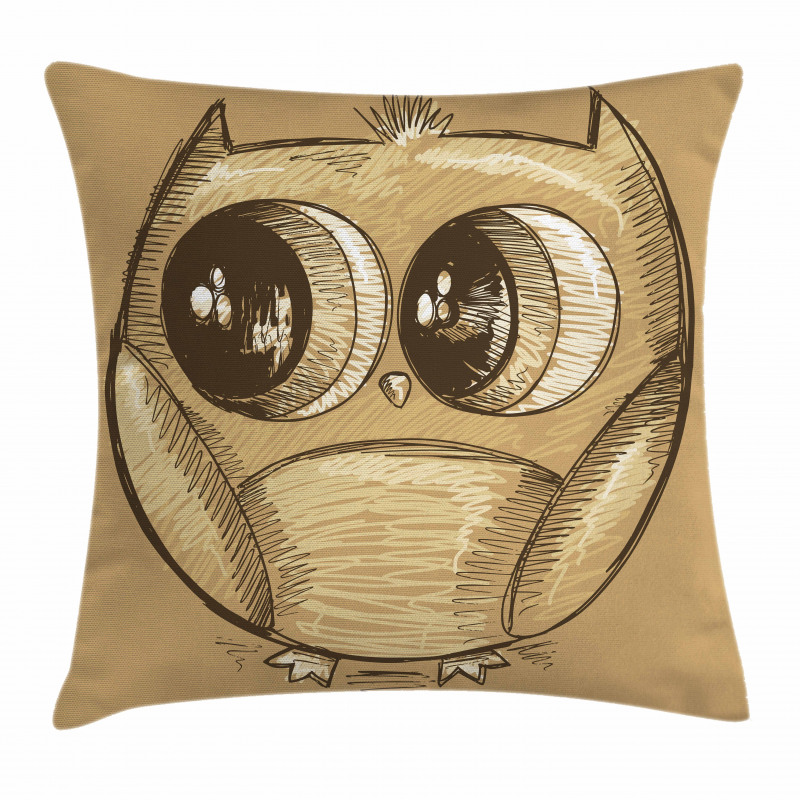Owl Big Eyes Pillow Cover