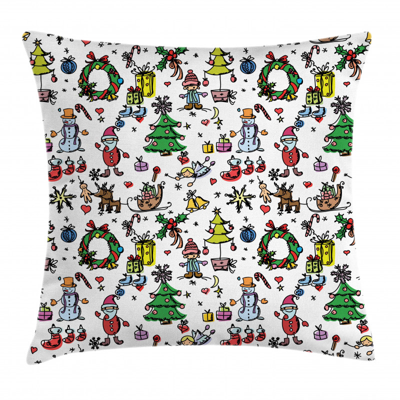 Christmas Cartoon Pillow Cover