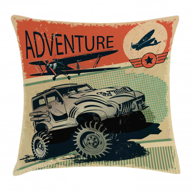 Strong Vehicle Planes Pillow Cover