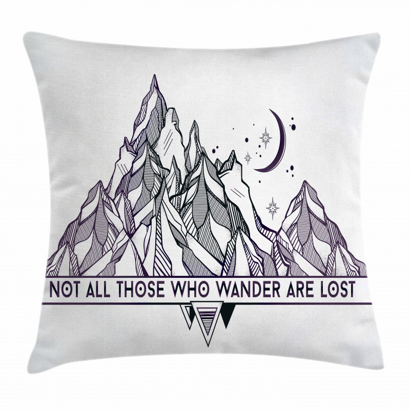 Geometrical Mountains Pillow Cover