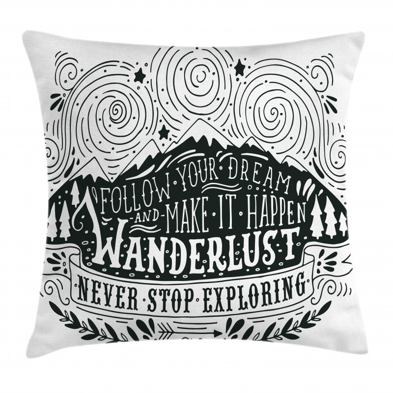 Journey and Exploration Pillow Cover