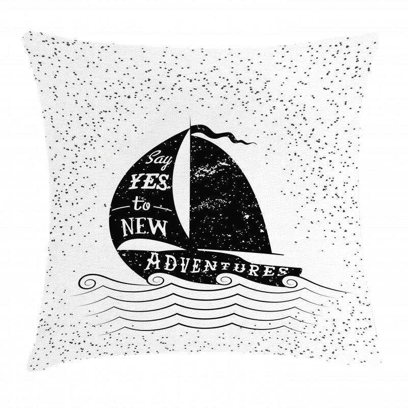 Small Boat Maritime Pillow Cover