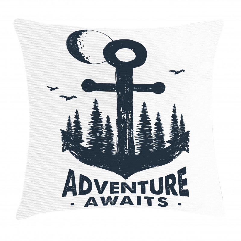 Anchor Hand Drawn Art Pillow Cover