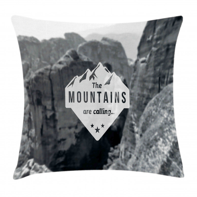 Mountains are Calling Pillow Cover