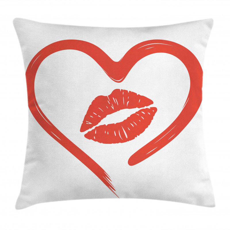 Romance Passion Lipstick Pillow Cover