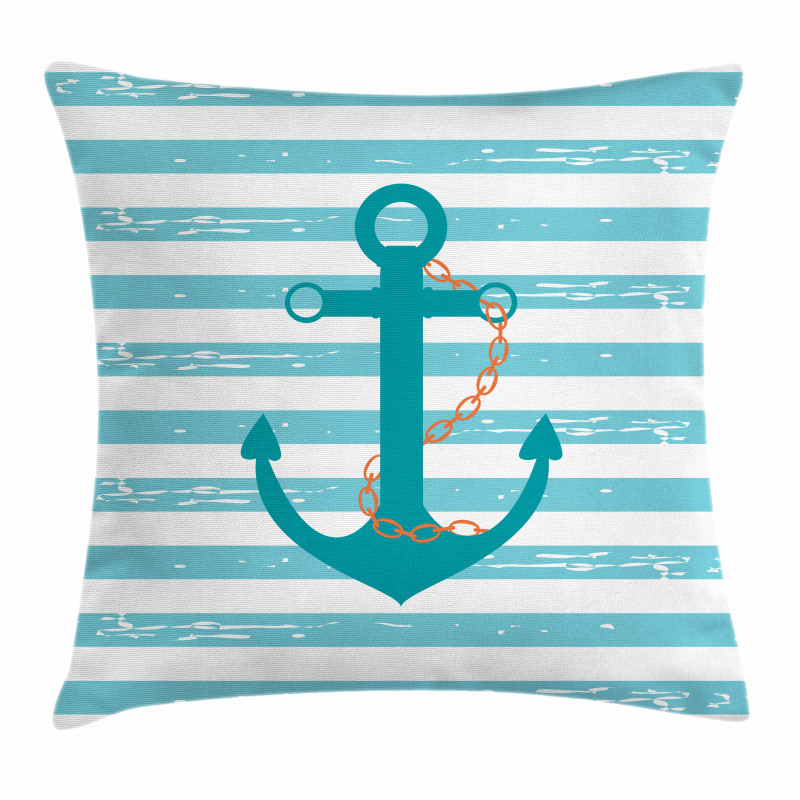 Ship Anchor Marine Life Pillow Cover