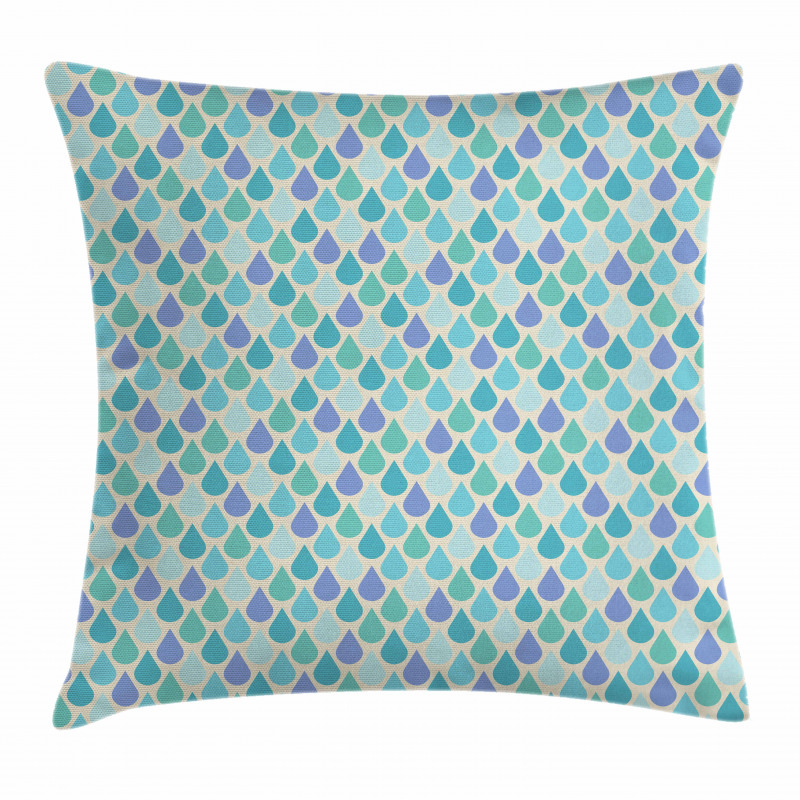 Colorful Water Droplets Pillow Cover