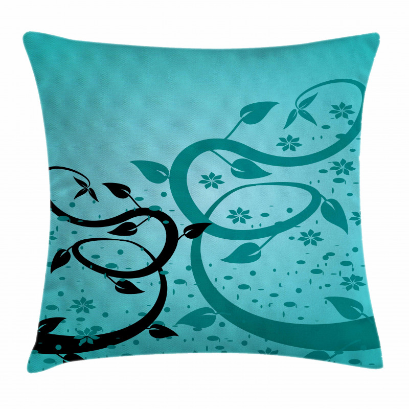 Floral Winding Tendrils Pillow Cover