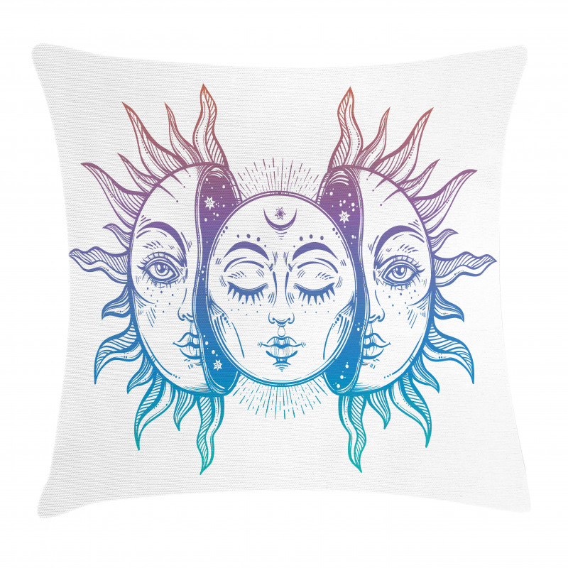 East Oriental Inspired Image Pillow Cover