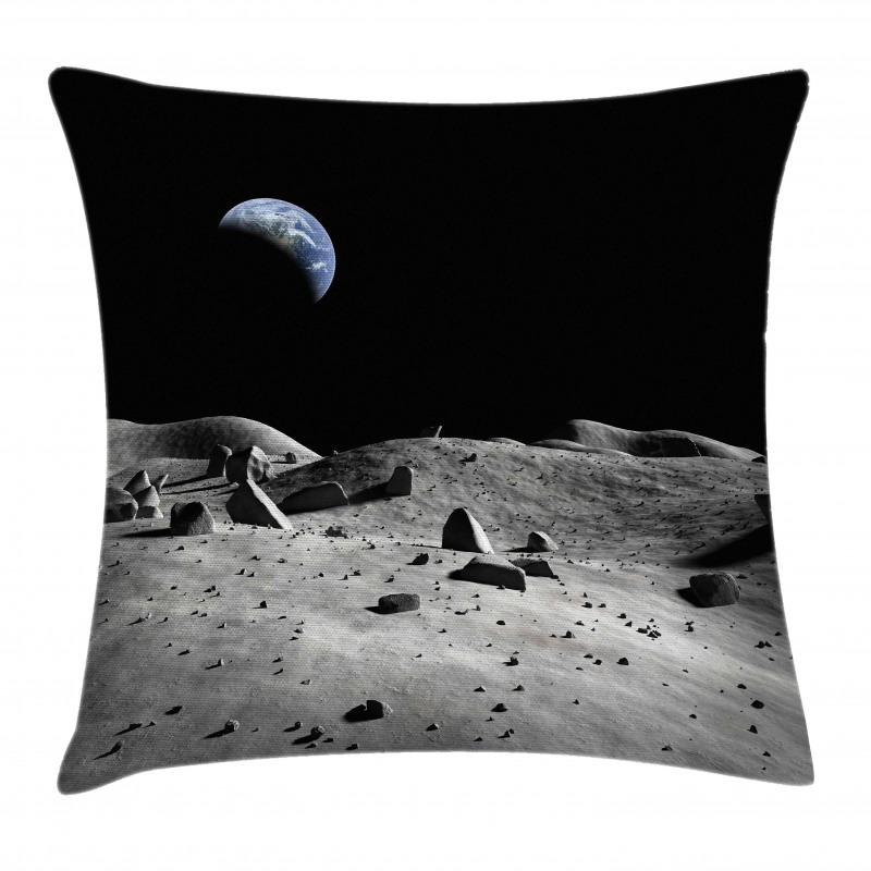 Earth Seen from the Moon Pillow Cover