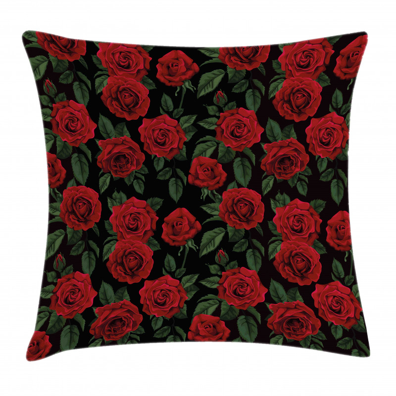 Retro Petals Leaves Growth Pillow Cover