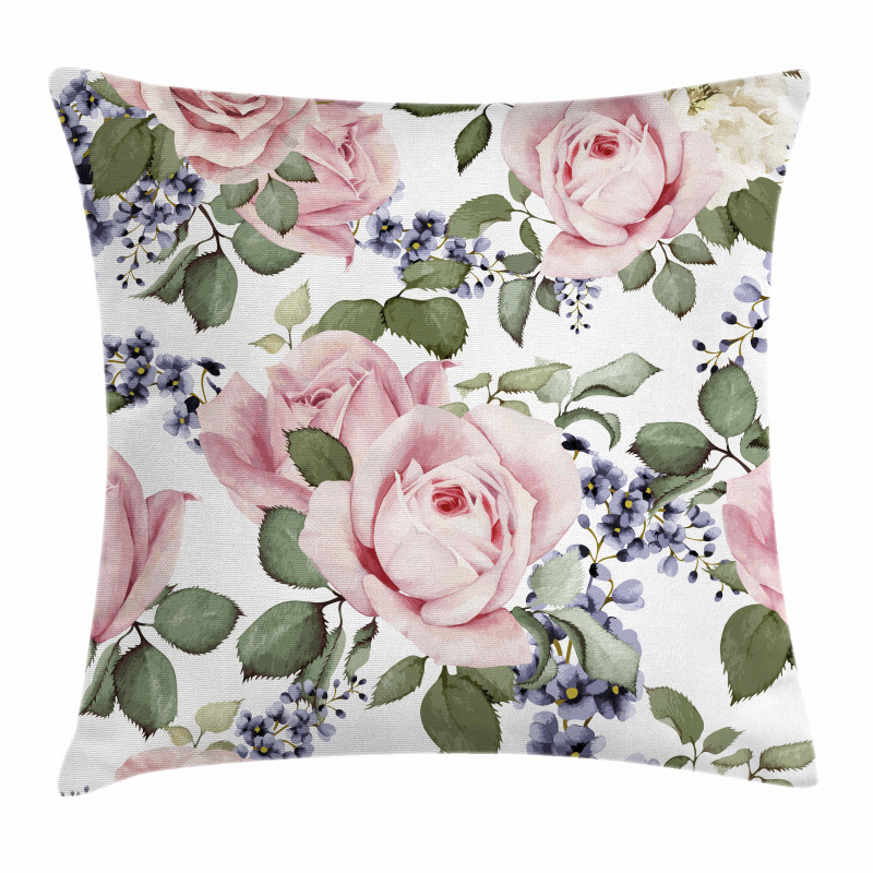 Flourishing Pink Flora Pillow Cover