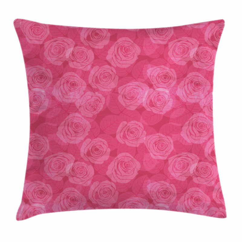 Shades of Pink Romantic Pillow Cover