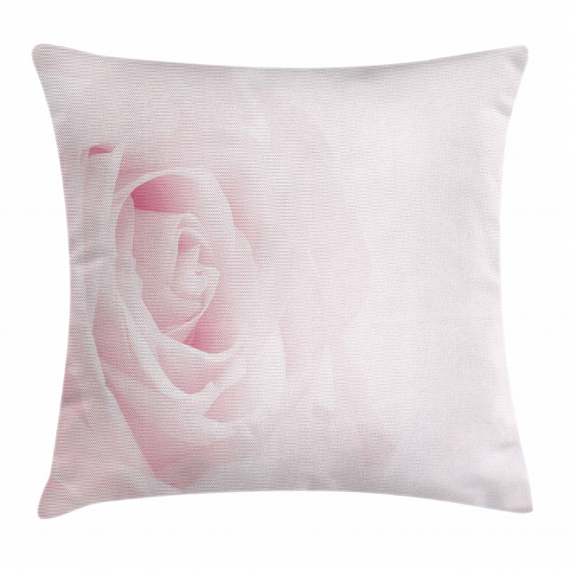 Close up Pink Flourish Pillow Cover