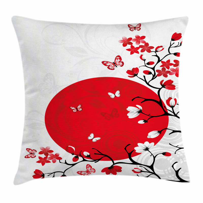 Cherry Sakura Trees Pillow Cover