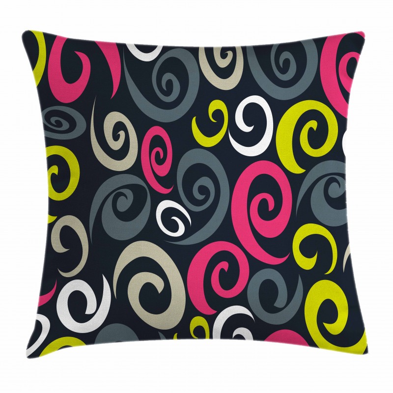 Sixties Swirls Pillow Cover
