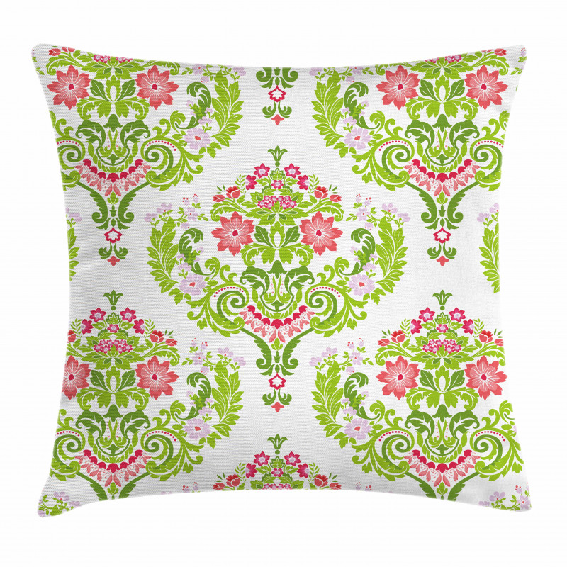 Green Foliage Eastern Pillow Cover
