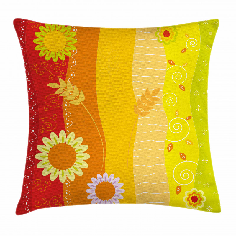 Wheat Farm House Theme Pillow Cover