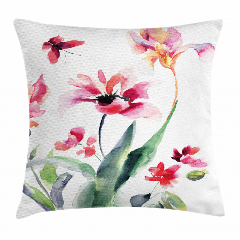 Watercolor Pastel Boho Pillow Cover