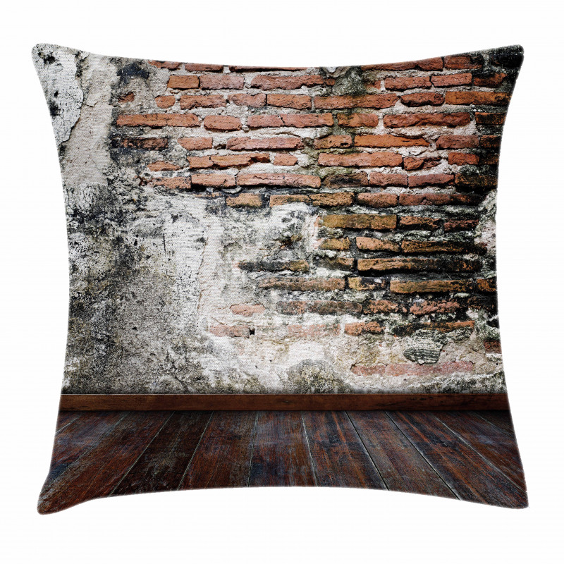 Worn Looking Wall Photo Pillow Cover