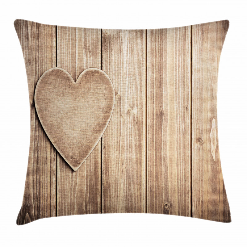Rustic Heart Pillow Cover
