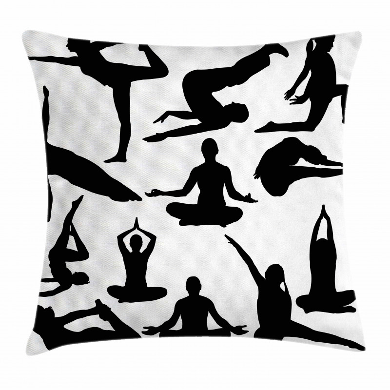 Yoga Postures Body Pillow Cover