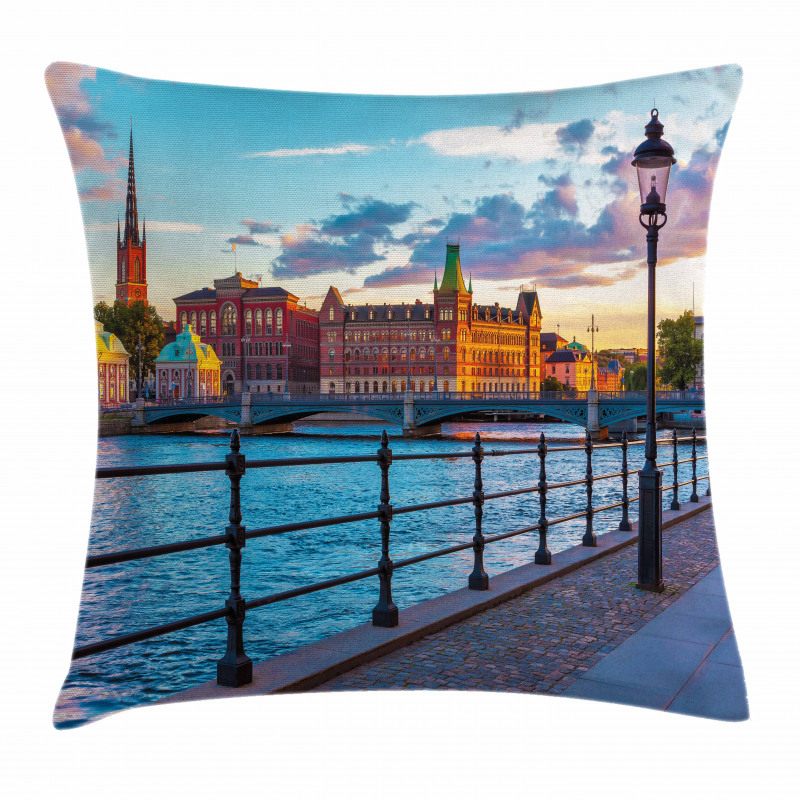 Scandinavian Old Town Pillow Cover