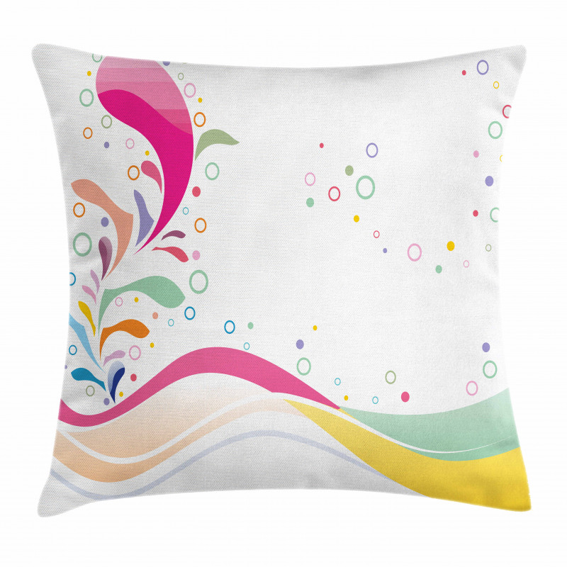 Vivid Bubbles Dots Pillow Cover