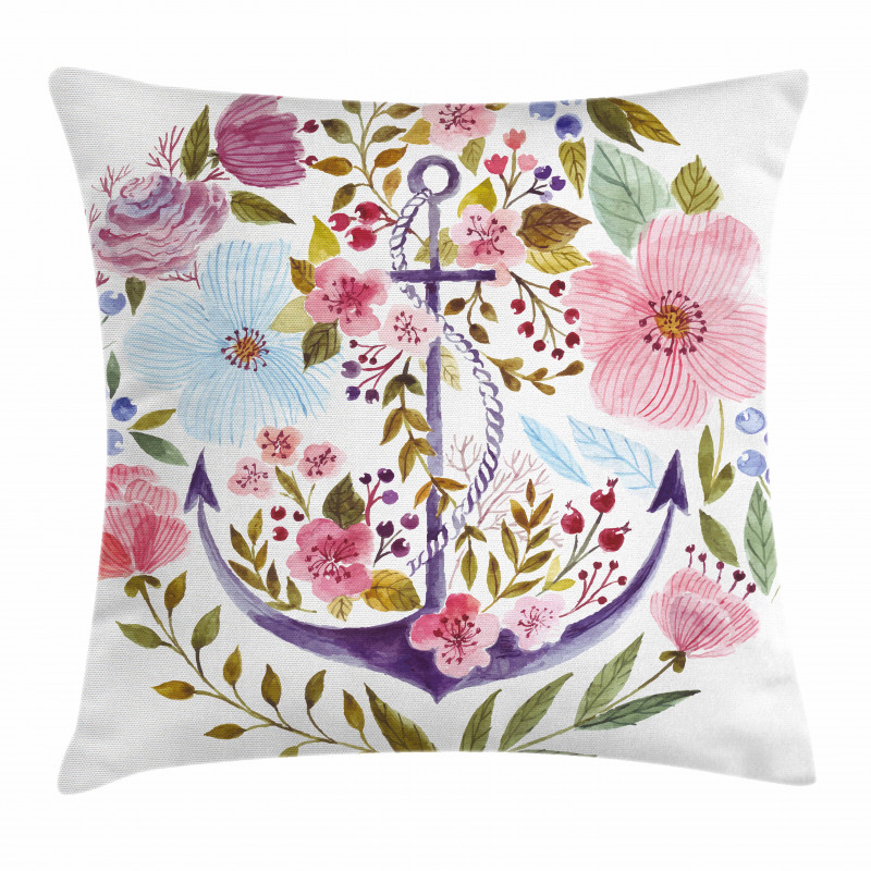 Marine Anchor Ivy Pillow Cover