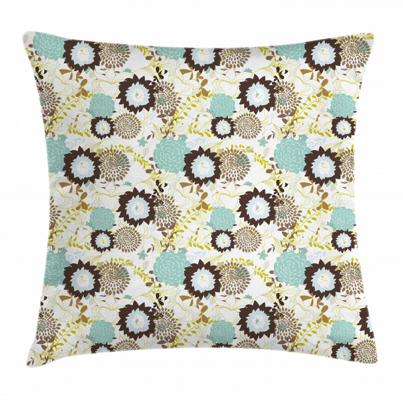 Abstract Ornate Flower Pillow Cover