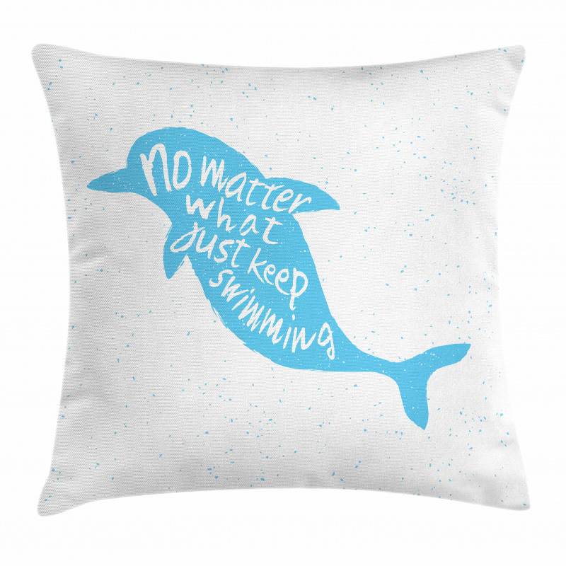 Hand Drawn Sea Mammal Pillow Cover