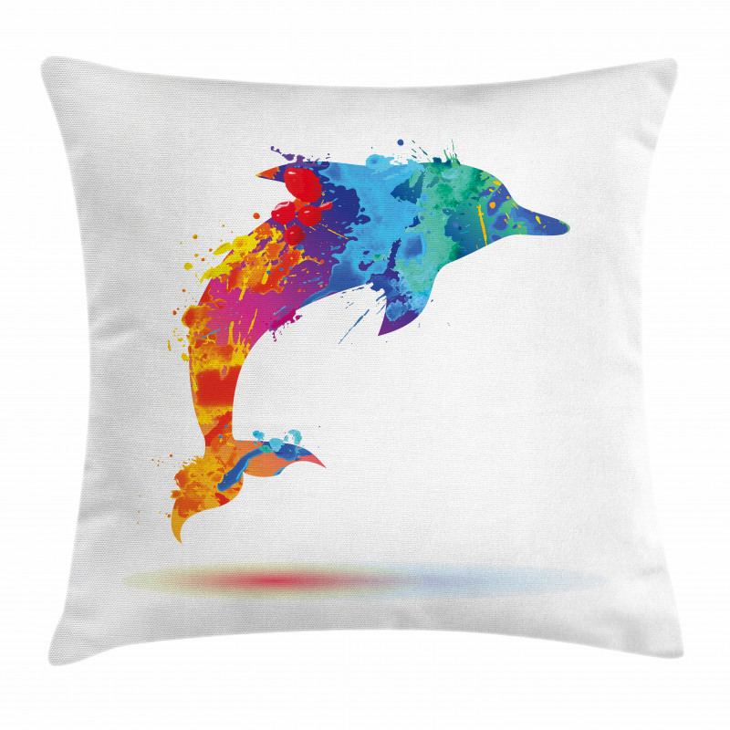 Vibrant Ocean Mammal Pillow Cover