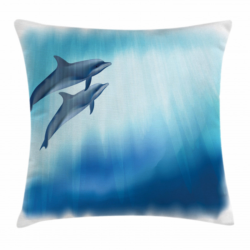 Underwater Scene Fish Pillow Cover