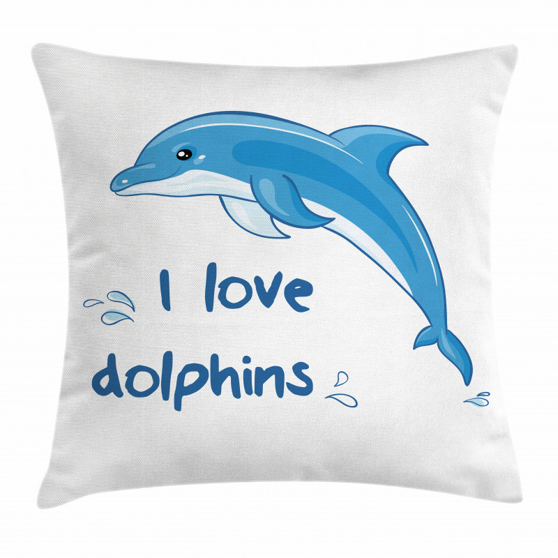 Cartoon Ocean Animals Pillow Cover