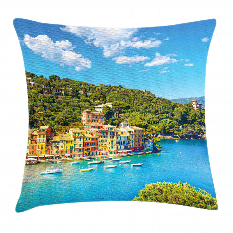 Portofino Panoramic View Pillow Cover
