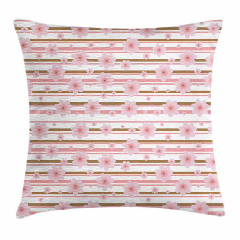 Cherry Buds Blossoms Pillow Cover