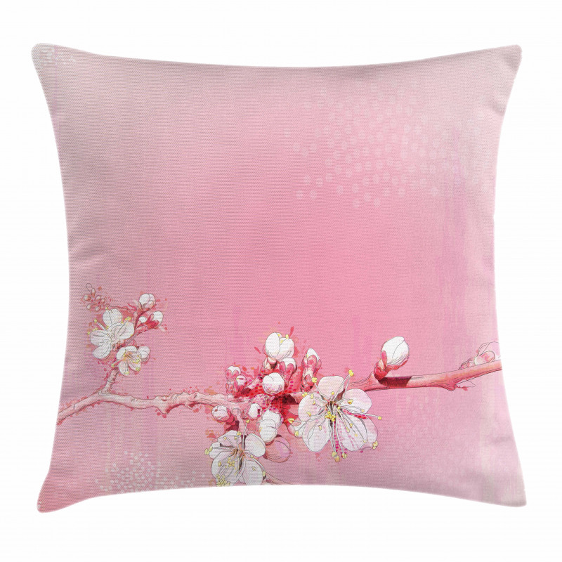 Japanese Cherry Bloom Pillow Cover